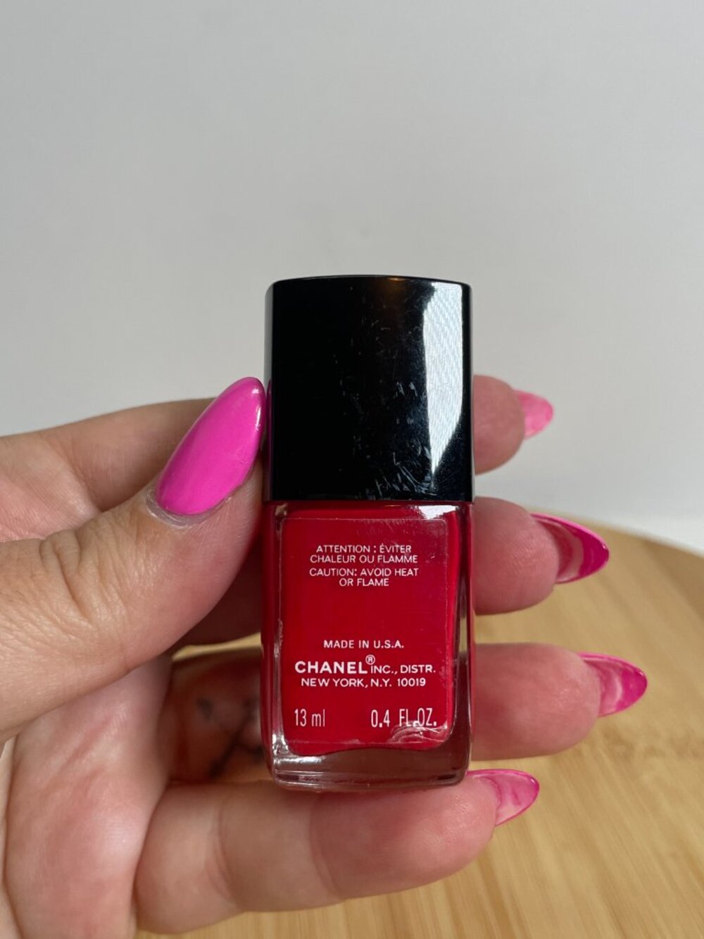 CHANEL Le Vernis Nail Colour Polish Midnight Red 13 ml 0.4 fl oz Made in USA - Picture 3 of 4